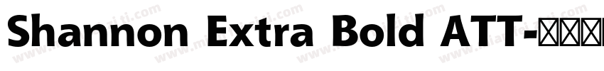 Shannon Extra Bold ATT字体转换